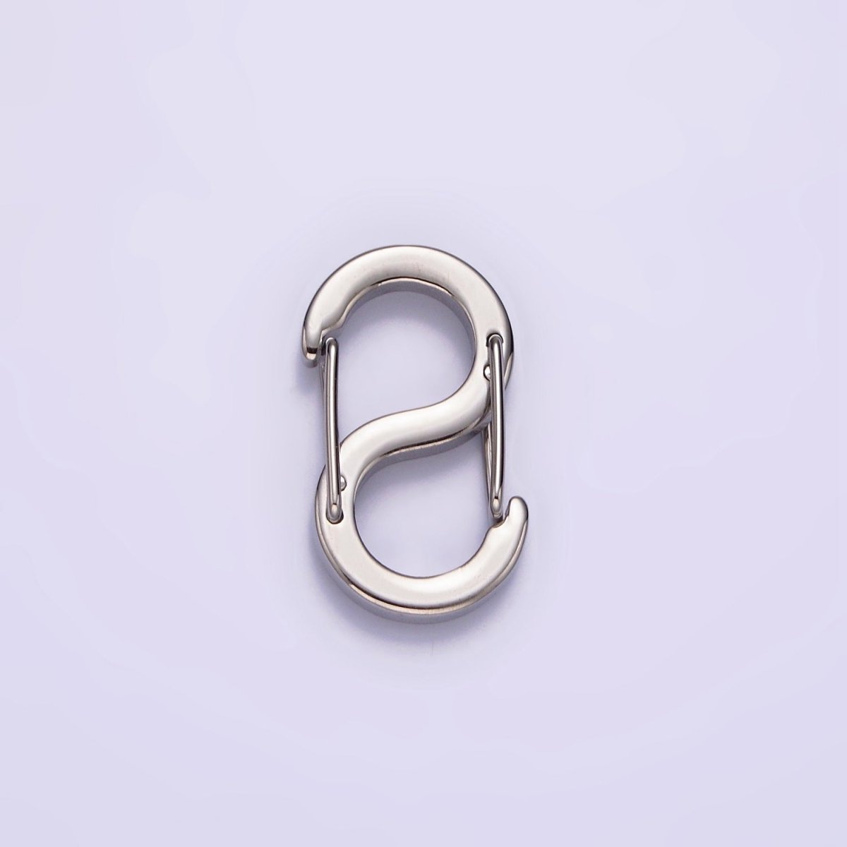 Stainless Steel 19mm, 16.5mm, 11mm, 5.5mm S-Shaped Snap Hook Carabiner Jewelry Findings | Z552 - Z555 - DLUXCA