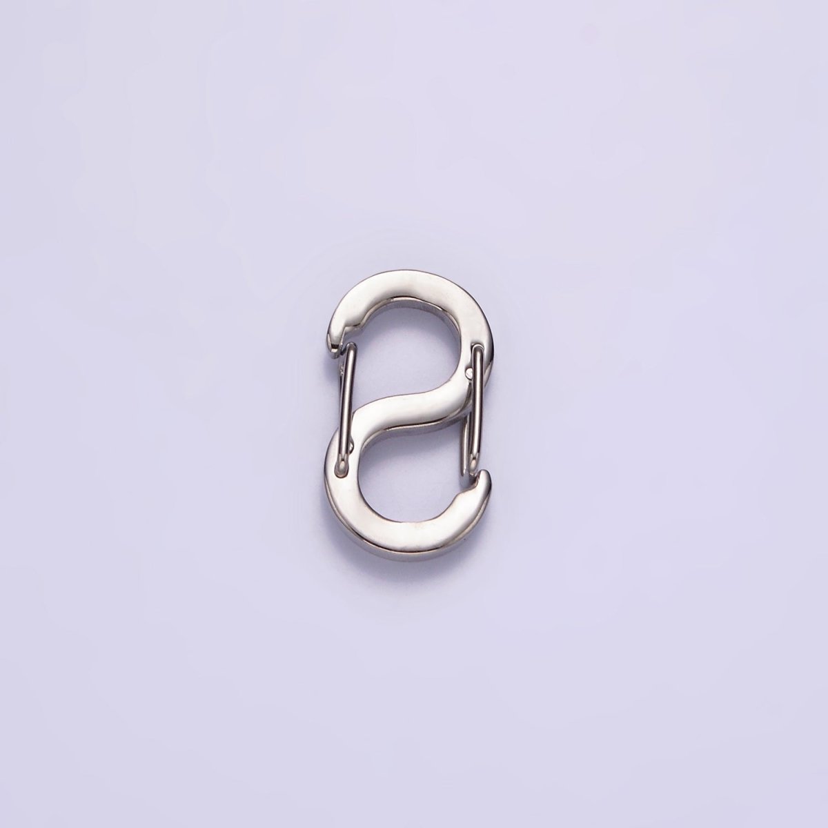 Stainless Steel 19mm, 16.5mm, 11mm, 5.5mm S-Shaped Snap Hook Carabiner Jewelry Findings | Z552 - Z555 - DLUXCA