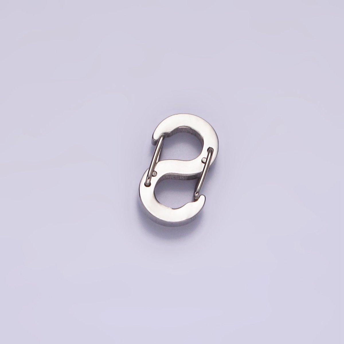 Stainless Steel 19mm, 16.5mm, 11mm, 5.5mm S-Shaped Snap Hook Carabiner Jewelry Findings | Z552 - Z555 - DLUXCA