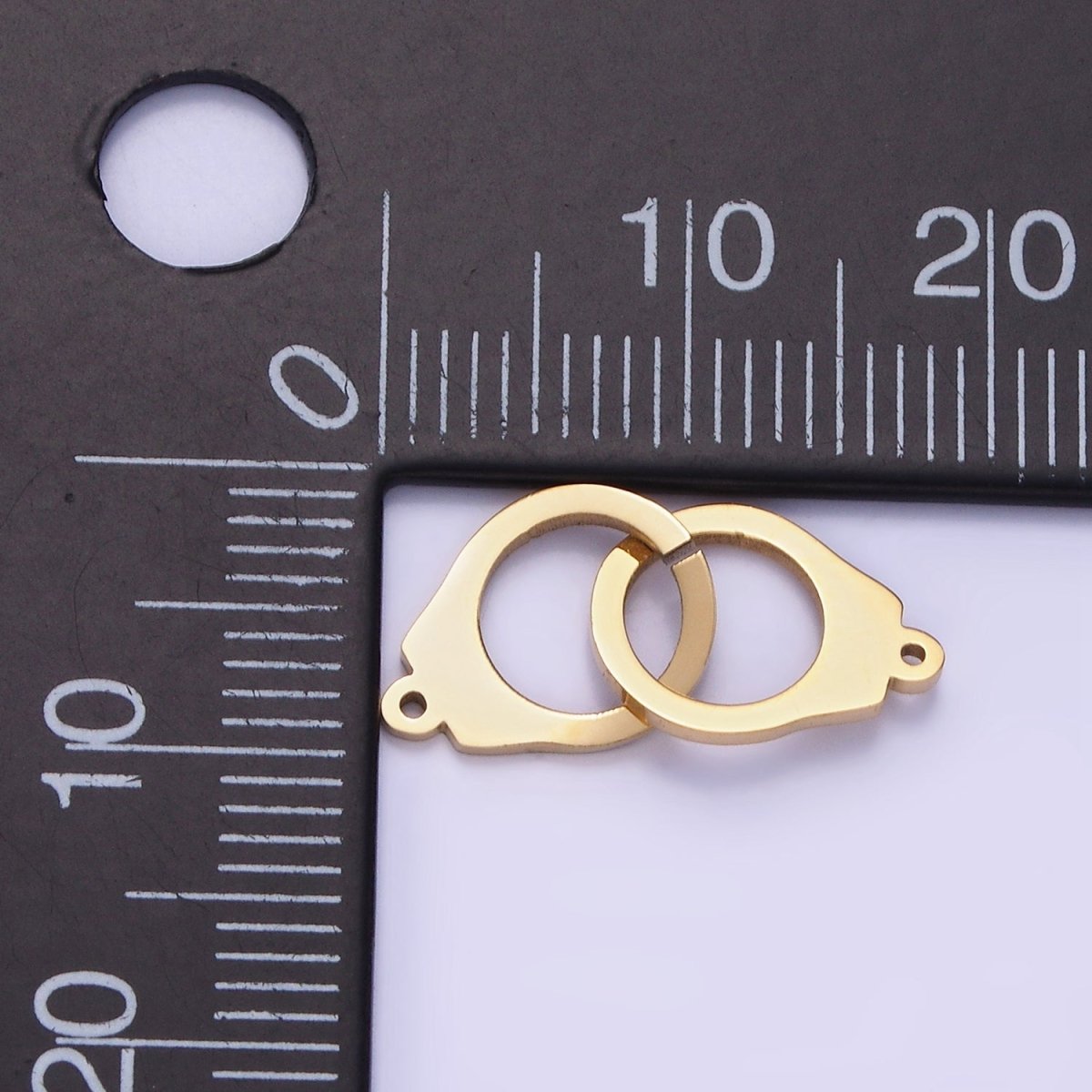 Stainless Steel 20mm Hand Cuff Minimalist Connector | Z688 - DLUXCA