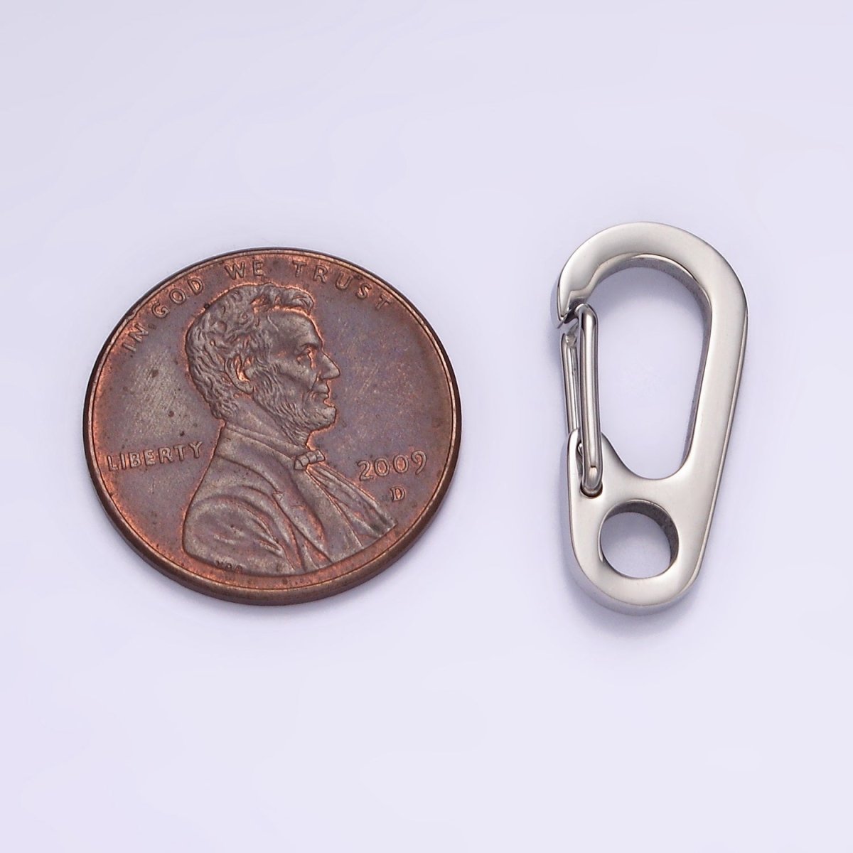 Stainless Steel 20mm Snap Hook Carabiner Minimalist Jewelry Findings Supply | Z559 - DLUXCA