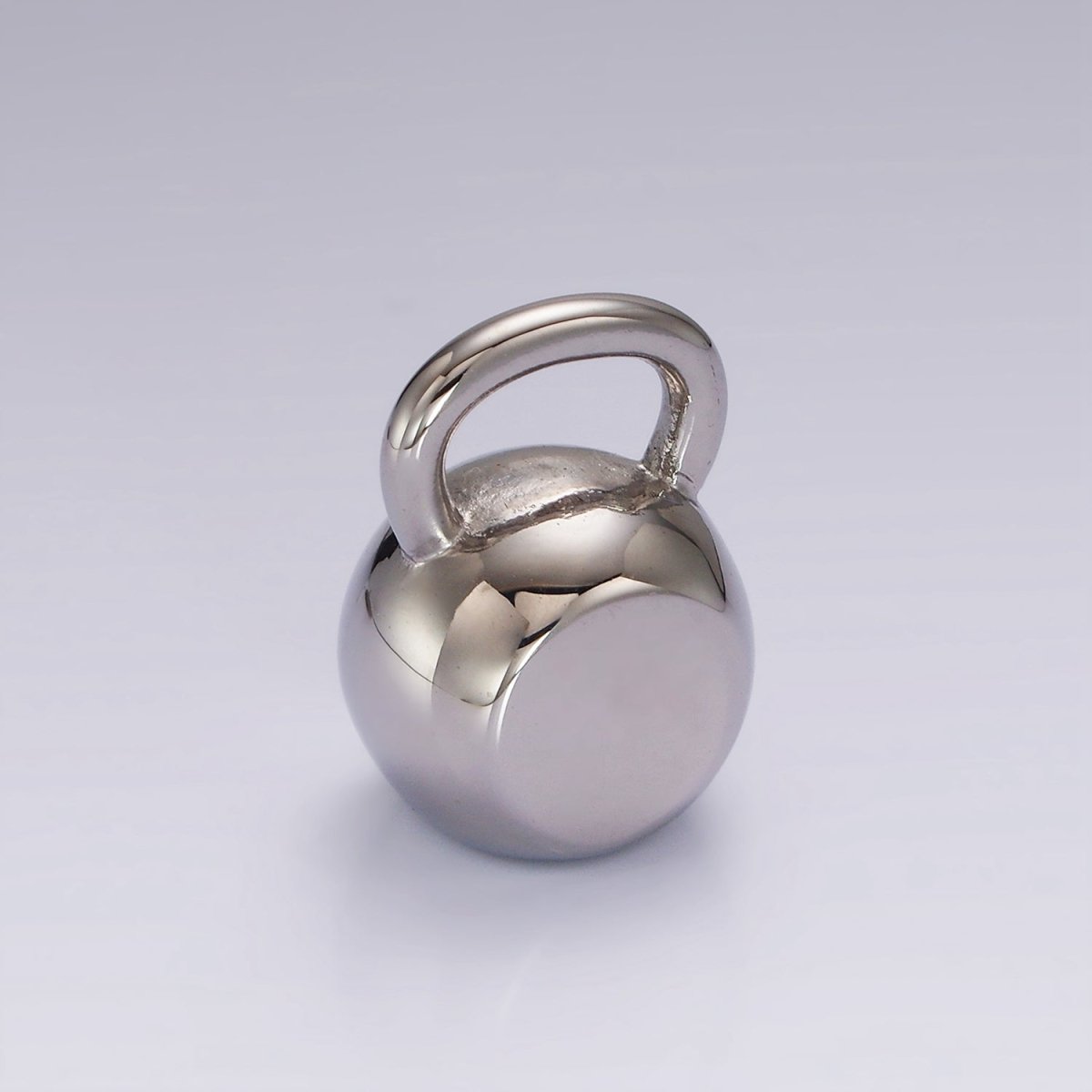 Stainless Steel 24mm Kettlebell Dumbbell Weight Fitness Charm | P1367 - DLUXCA