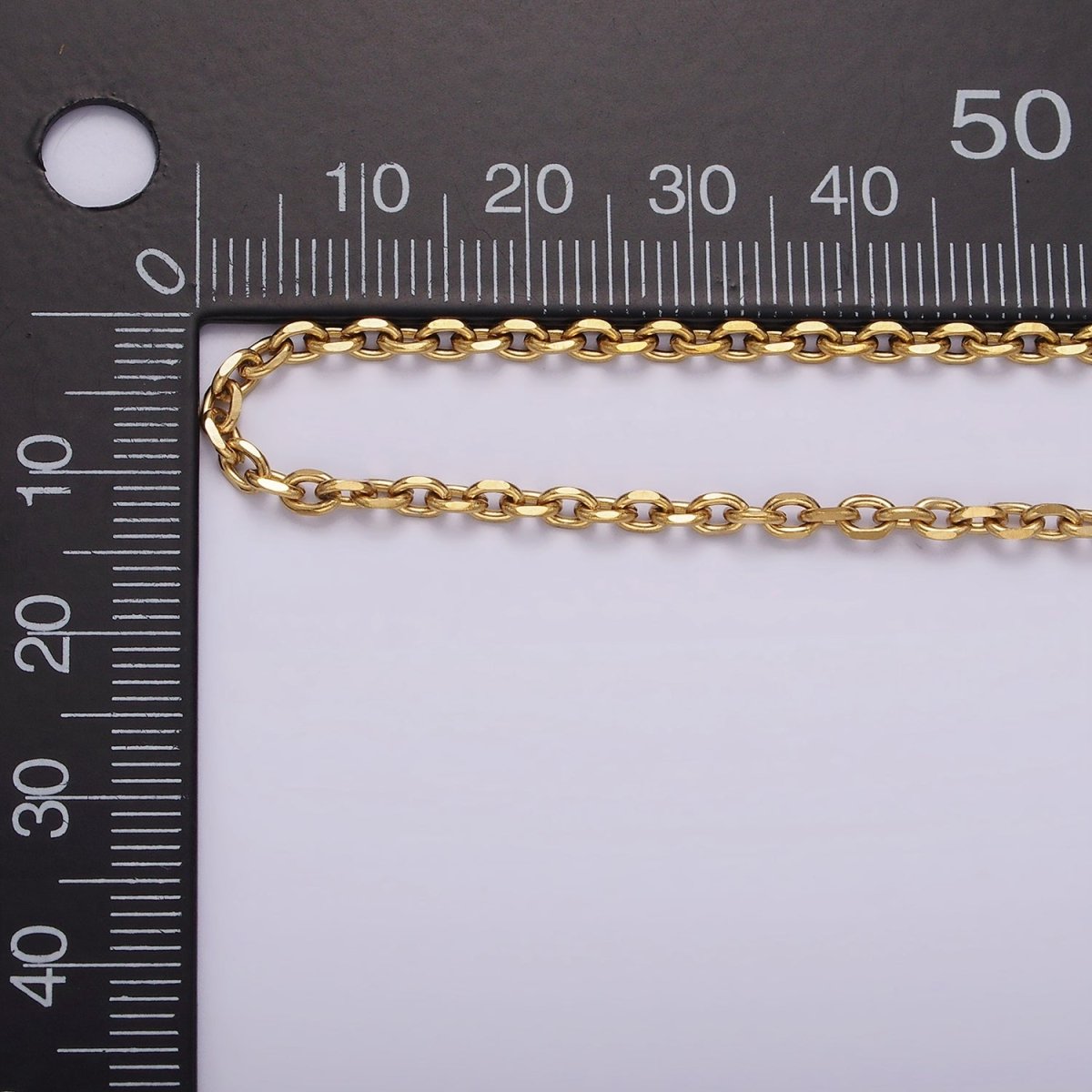 Stainless Steel 2.7mm Cable Chain 18 Inch Necklace | WA-2372 - DLUXCA