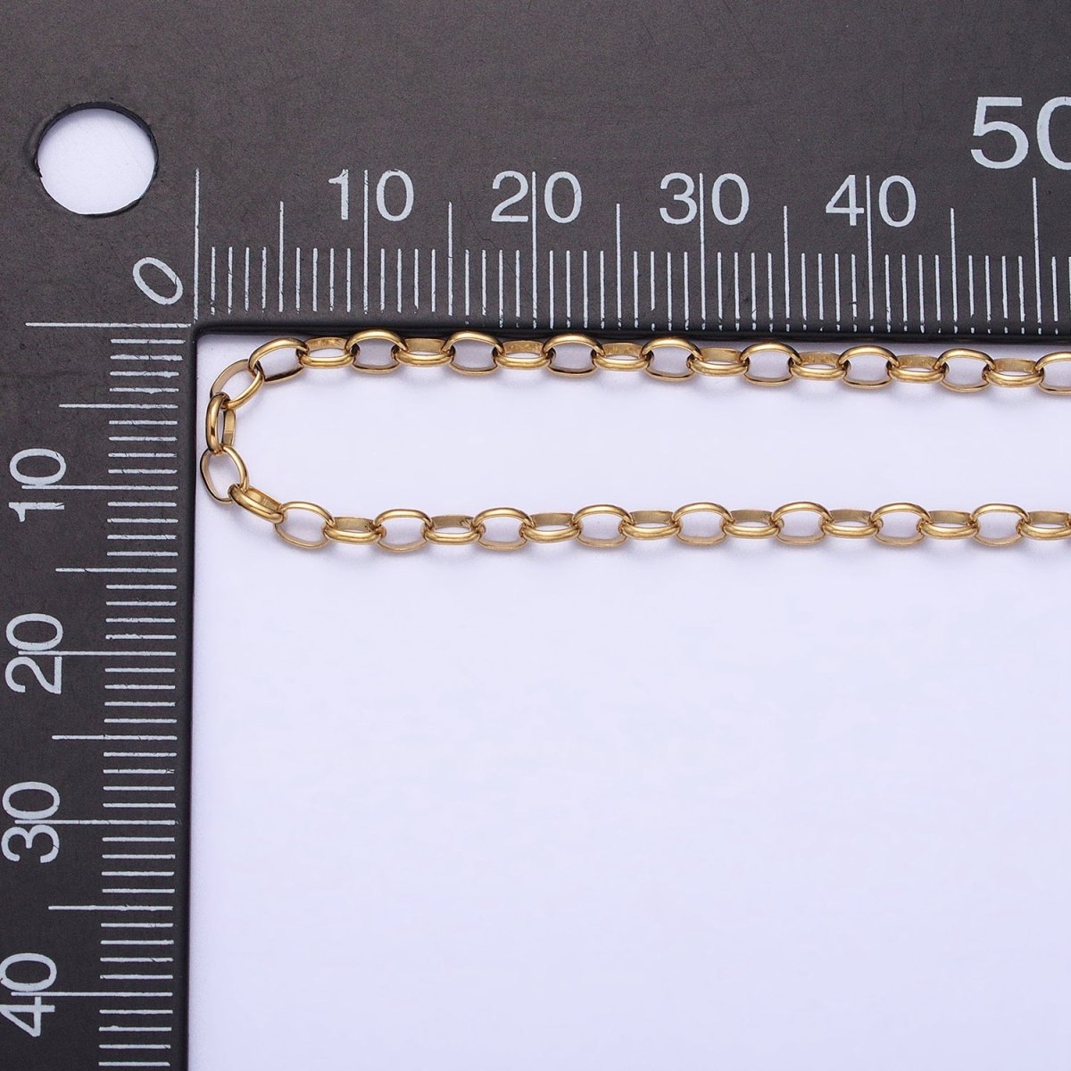 Stainless Steel 2.7mm Cable Tarnish-Free Unfinished Chain in Gold & Silver | ROLL-1346 ROLL-1347 Clearance Pricing - DLUXCA