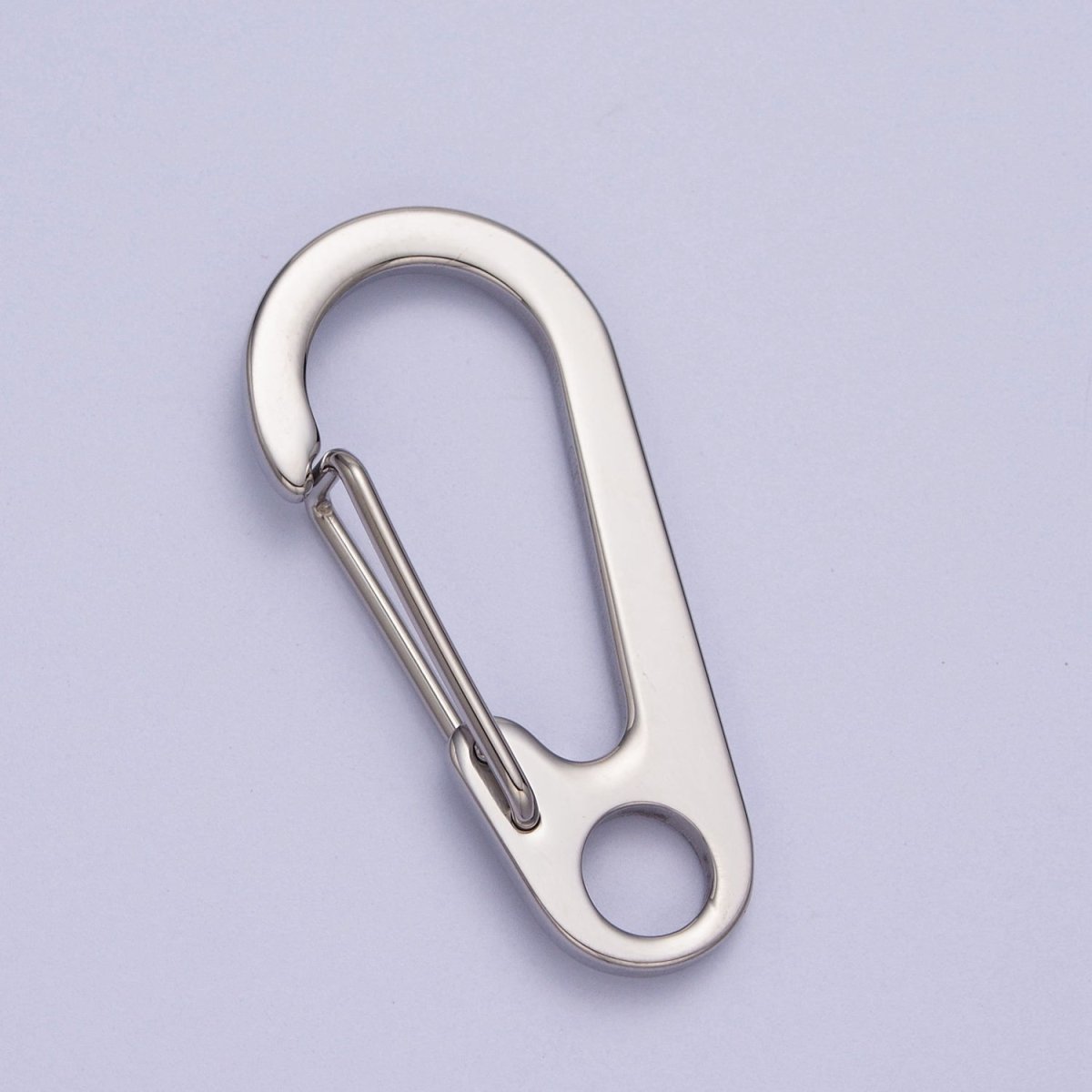 Stainless Steel 32mm, 38mm, 45mm Snap Hook Carabiner Clip Jewelry Supply in Gold & Silver | Z-023 ~ Z-028 - DLUXCA