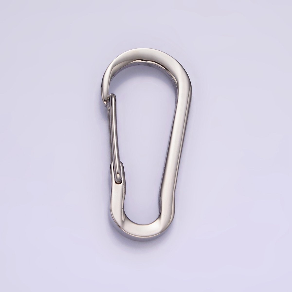 Stainless Steel 35mm, 30mm Curved Oblong Snap Hook Carabiner Findings Supply | Z557 Z558 - DLUXCA