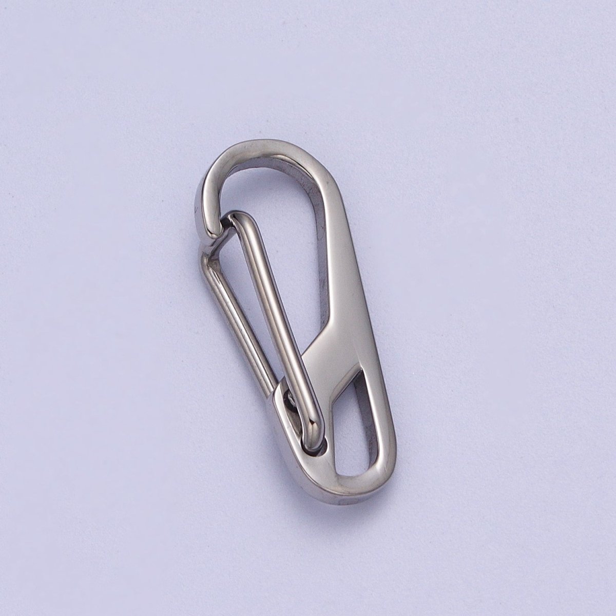 Stainless Steel 36.6mm, 22.3mm Carabiner Clip Snap Hook Jewelry Supply in Gold & Silver | Z-001 - Z-004 - DLUXCA