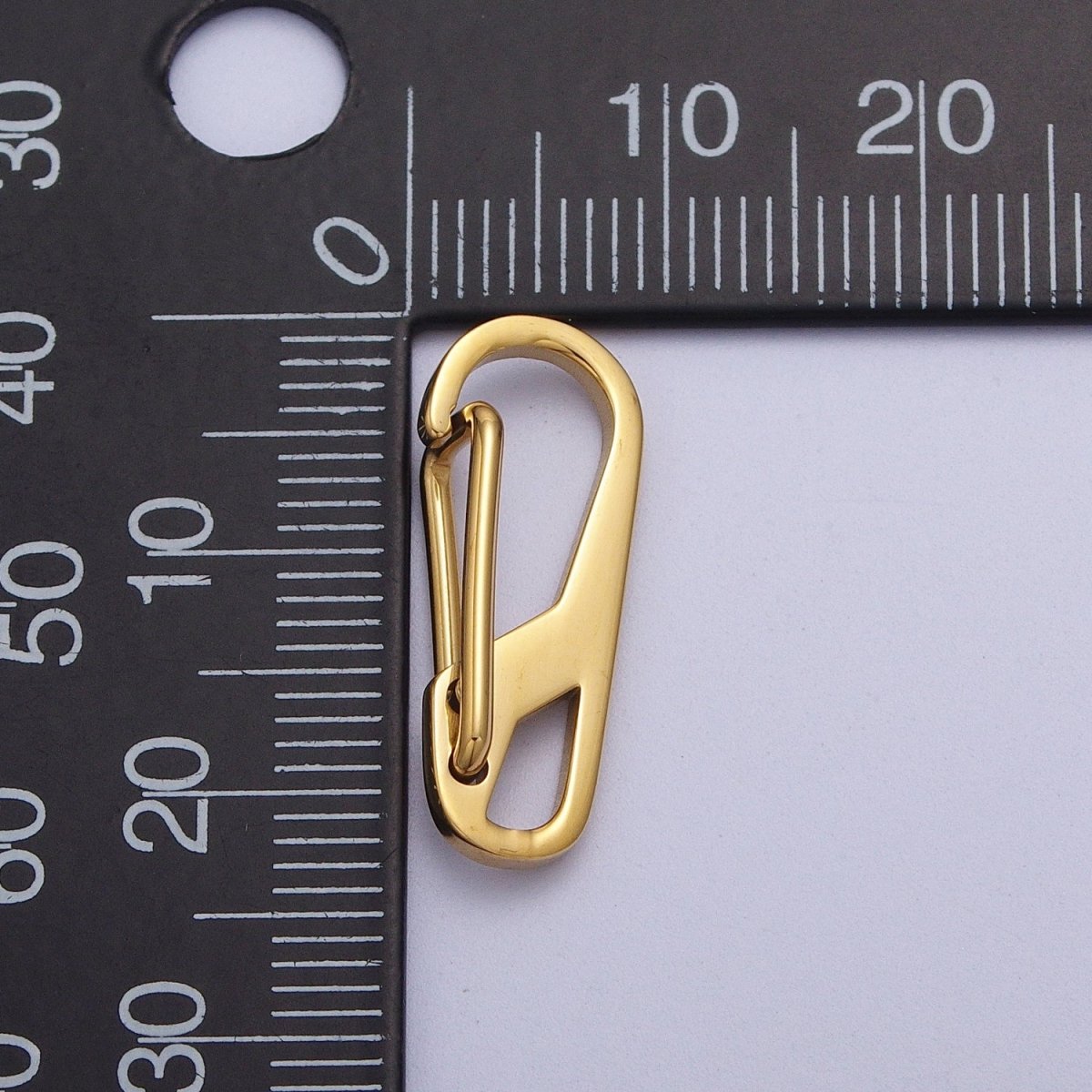 Stainless Steel 36.6mm, 22.3mm Carabiner Clip Snap Hook Jewelry