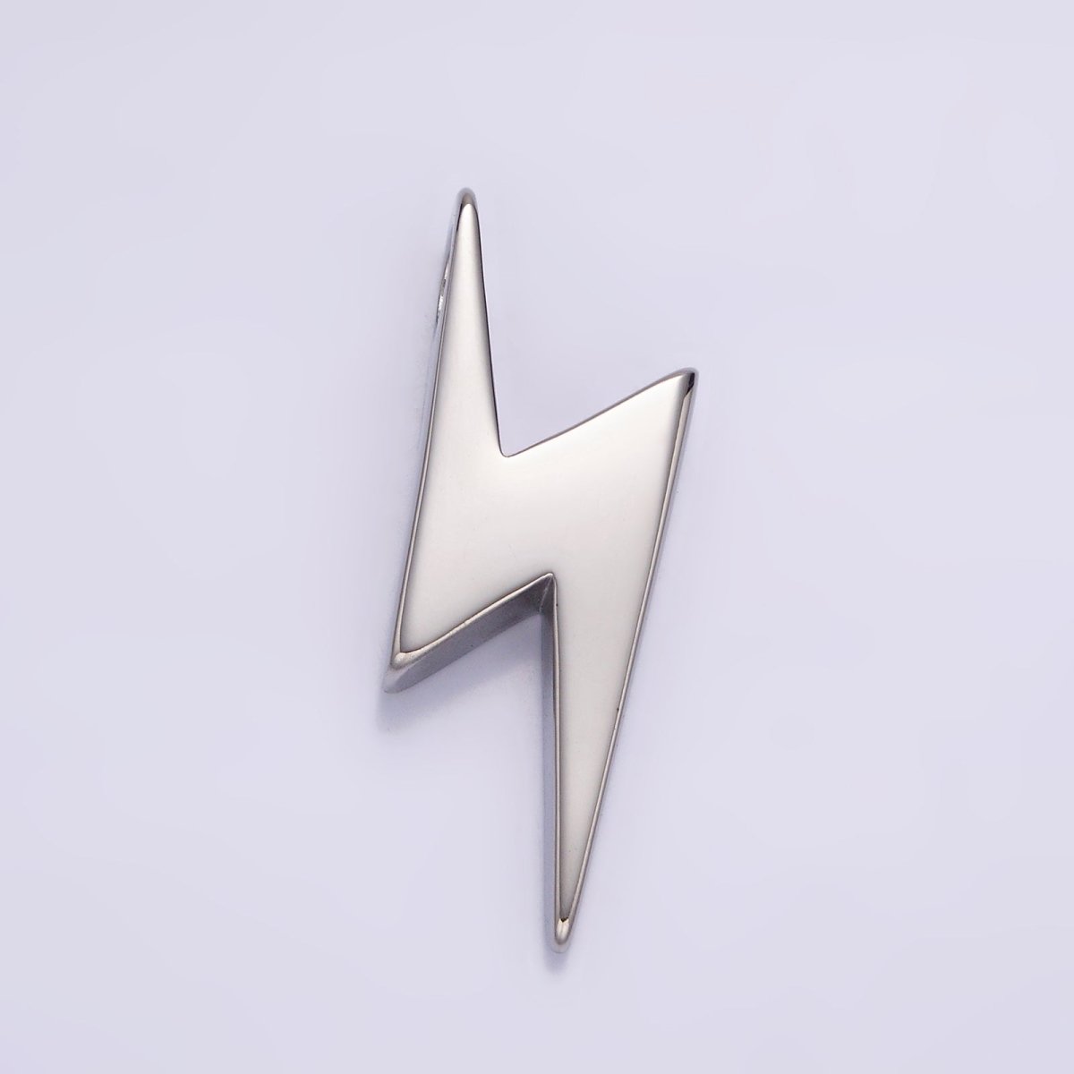 Stainless Steel 38mm Thunder Lightning Bolt Pendant in Gold & Silver P-611 P-612 - DLUXCA