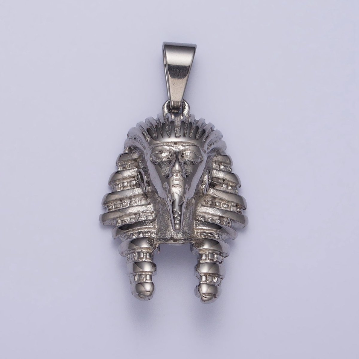 Stainless Steel 40mm Ancient Egyptian Mummy King Pharaoh Pendant in Gold & Silver J-507 J-508 - DLUXCA
