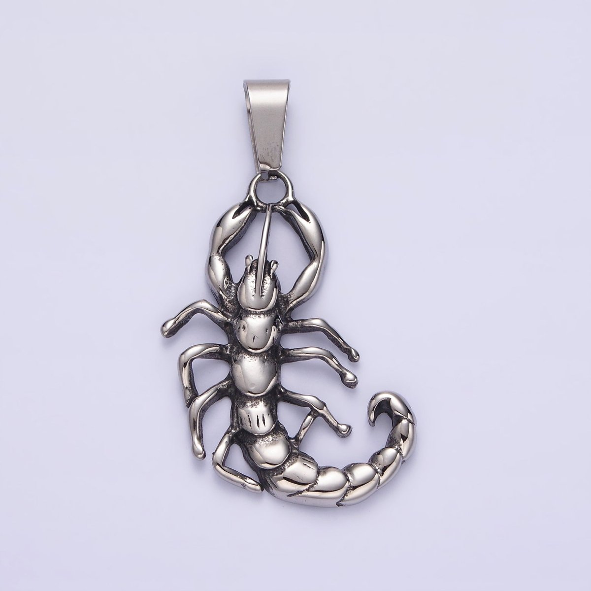 Stainless Steel 43mm Scorpion Animal Pendant | P-749 - DLUXCA