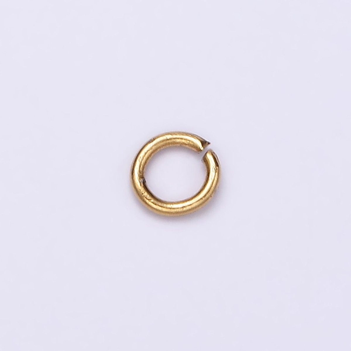 Stainless Steel 4mm x 1mm Jump Ring Pack Jewelry Making Findings Supply in Gold & Silver | Z585 Z586 - DLUXCA