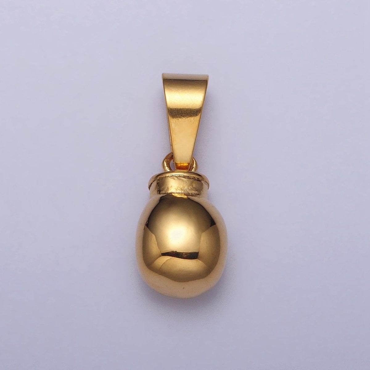 Stainless Steel Boxing Glove Sports Pendant in Gold & Silver | P-1079 - DLUXCA
