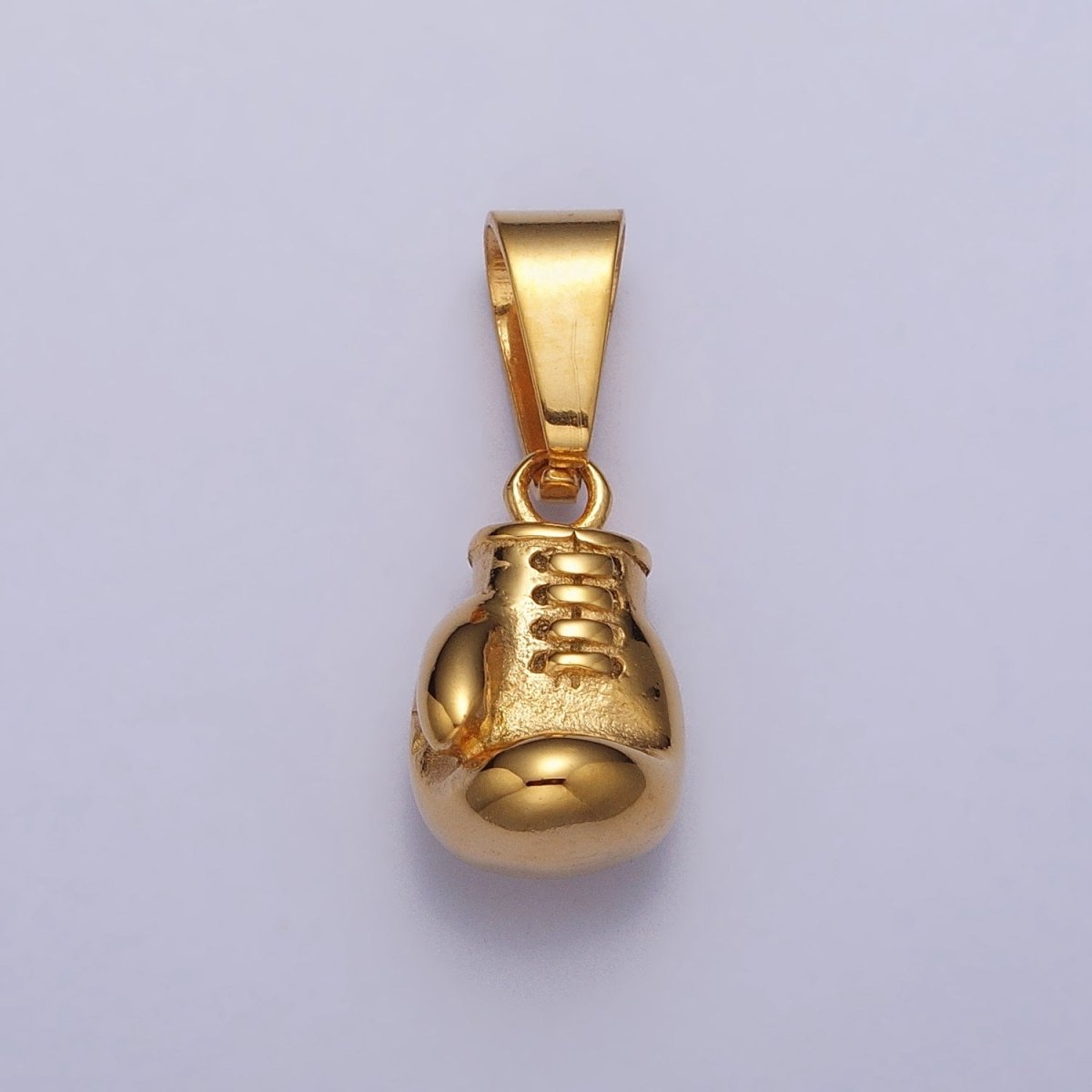 Stainless Steel Boxing Glove Sports Pendant in Gold & Silver | P-1079 - DLUXCA
