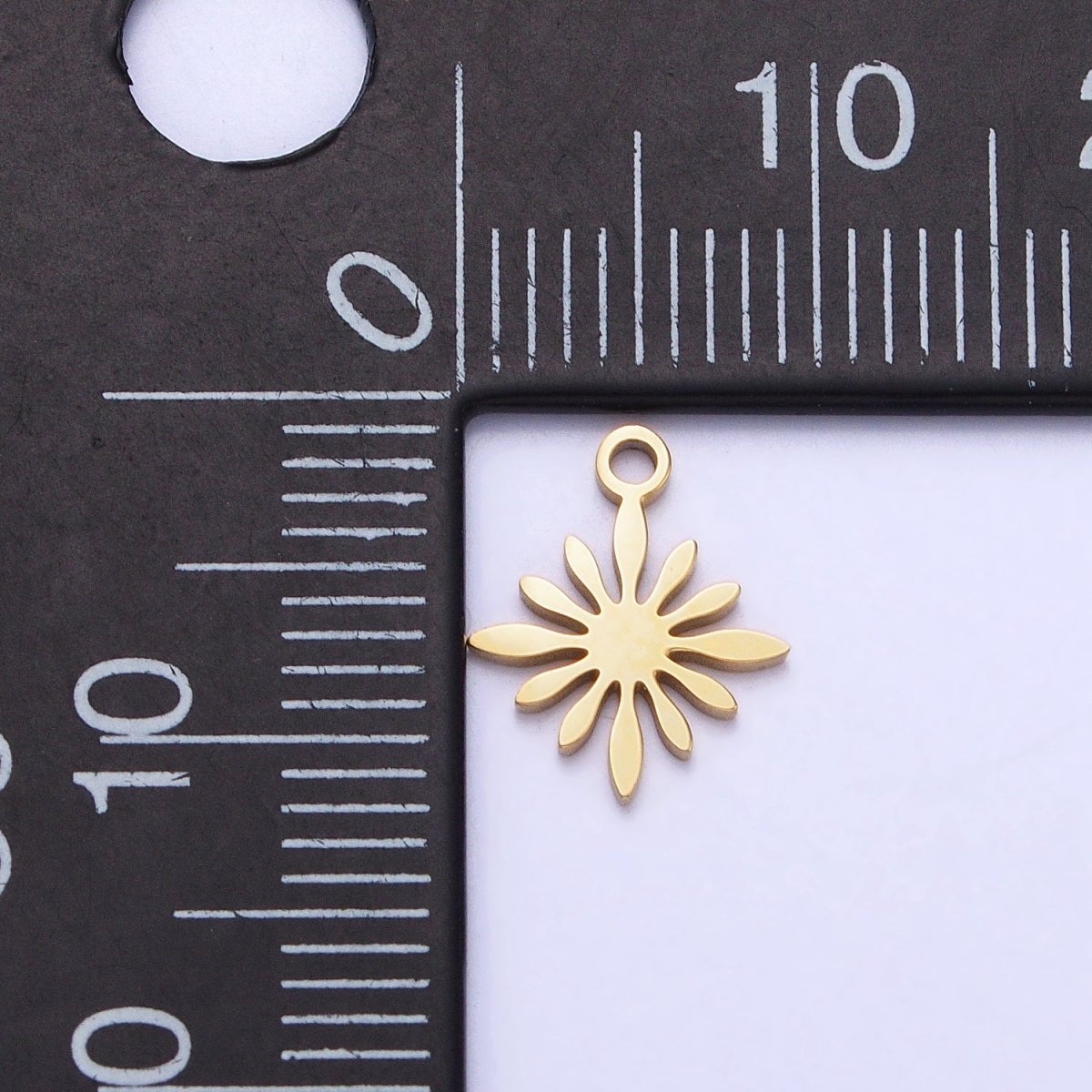Stainless Steel Celestial Star Sun Flower Add-On Charm in Gold & Silver | P-905 - DLUXCA