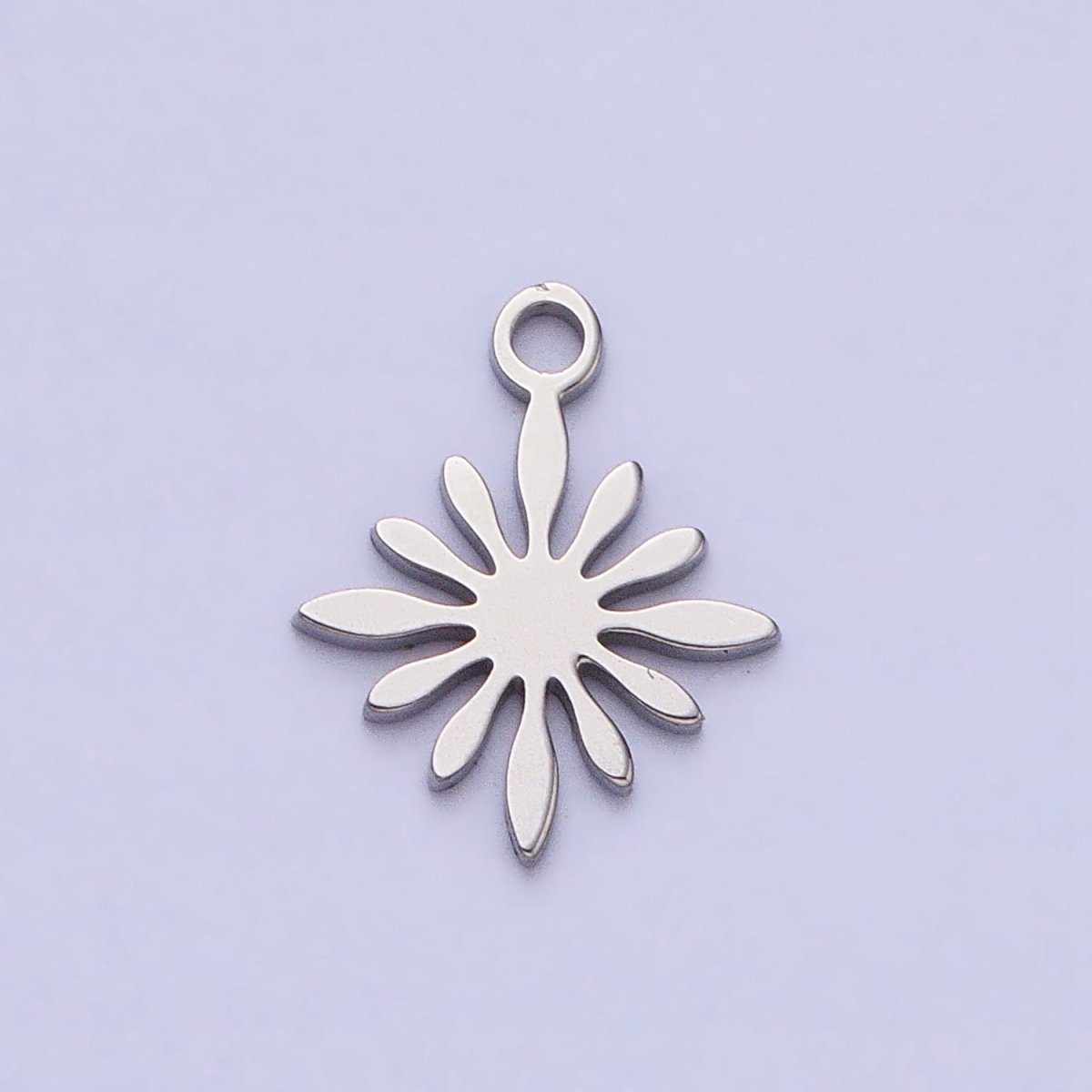 Stainless Steel Celestial Star Sun Flower Add-On Charm in Gold & Silver | P-905 - DLUXCA