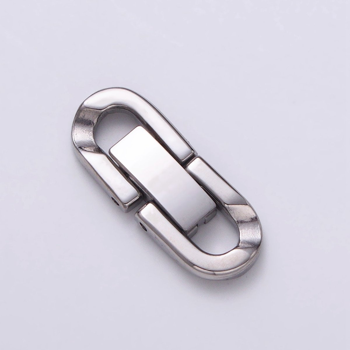 Stainless Steel Fold Over Clasps Extender Clasp Closure Gold End