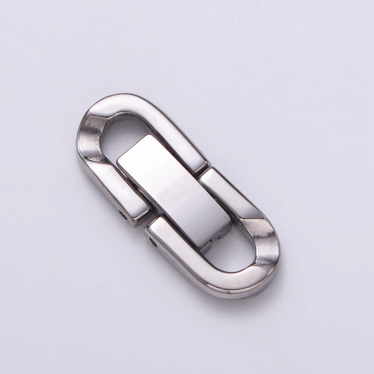 Stainless Steel Fold Over Clasps Extender Clasp Closure Gold End Caps for Necklace Bracelet Jewelry Component Handmade Supply Z-318 Z-319 - DLUXCA