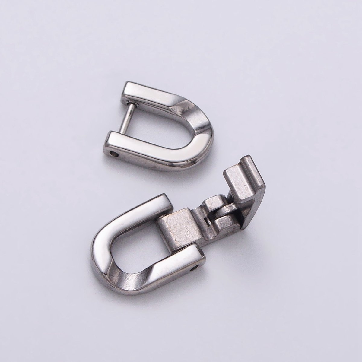 Stainless Steel Fold Over Clasps Extender Clasp Closure Gold End