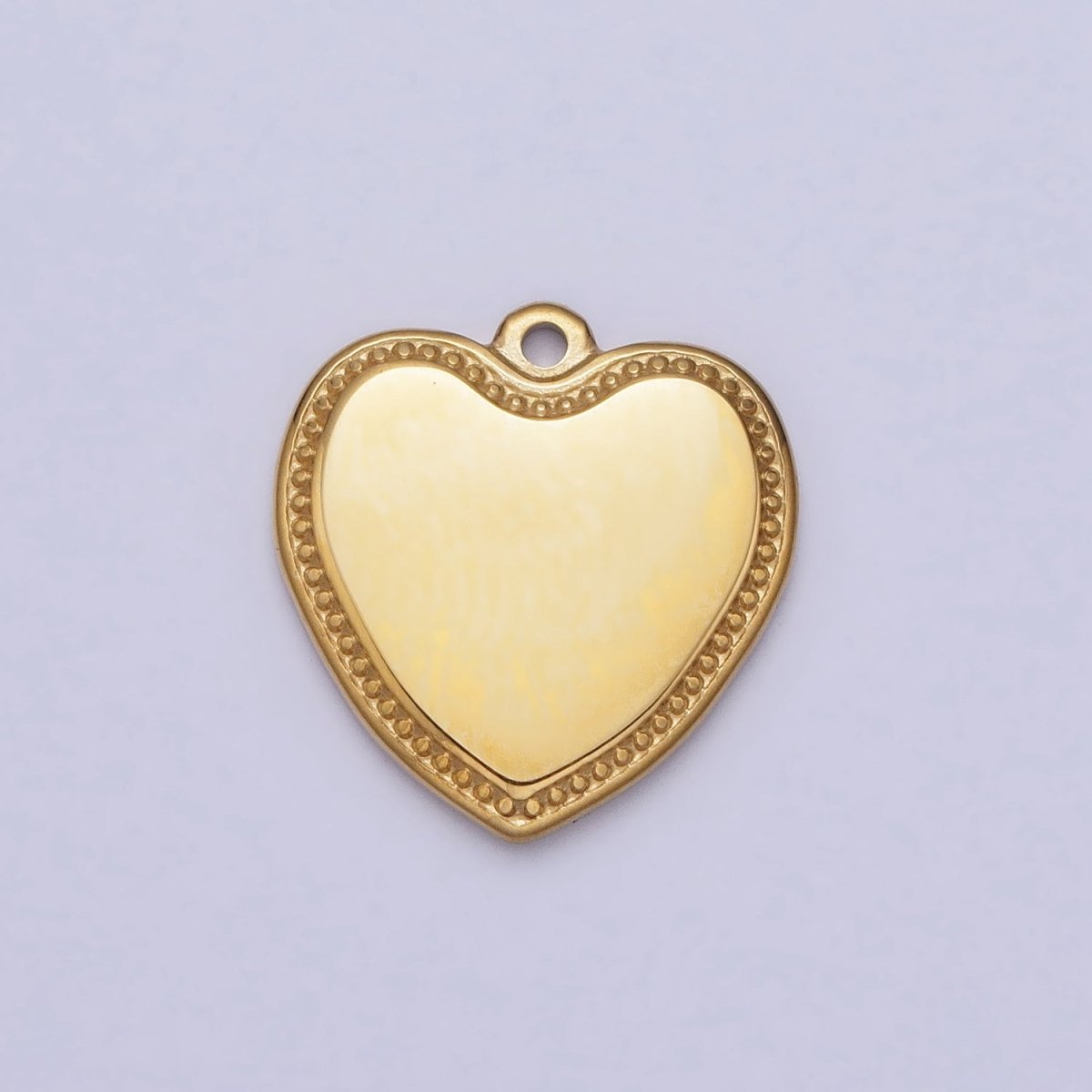 Stainless Steel Heart Valentine Minimalist Add-On Charm in Gold & Silver | P-893 - DLUXCA