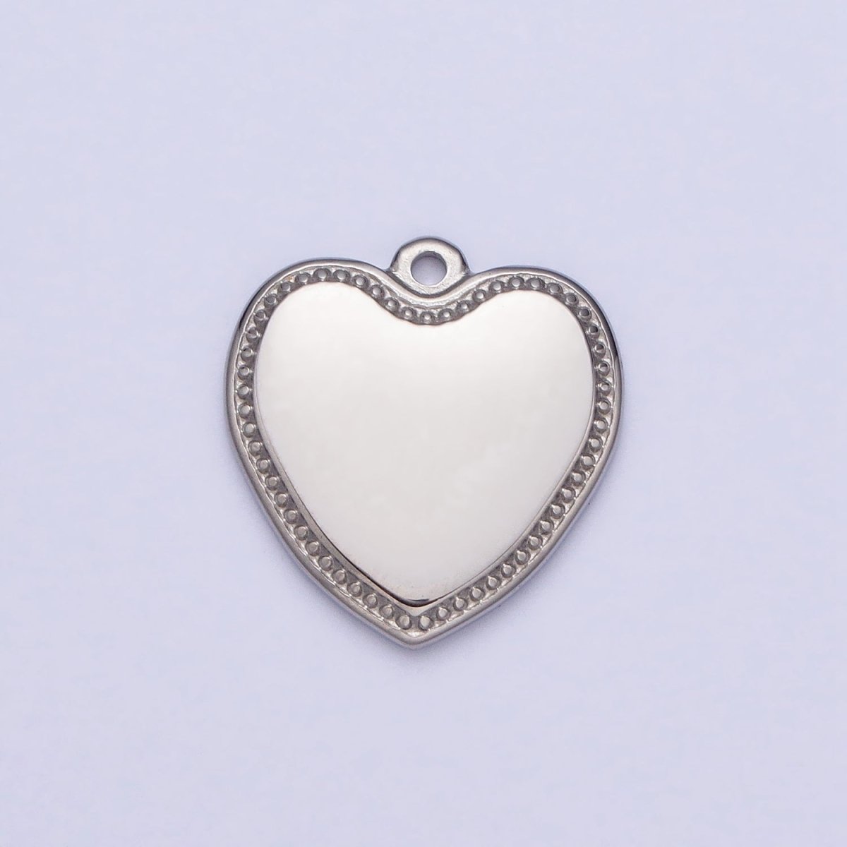 Stainless Steel Heart Valentine Minimalist Add-On Charm in Gold & Silver | P-893 - DLUXCA