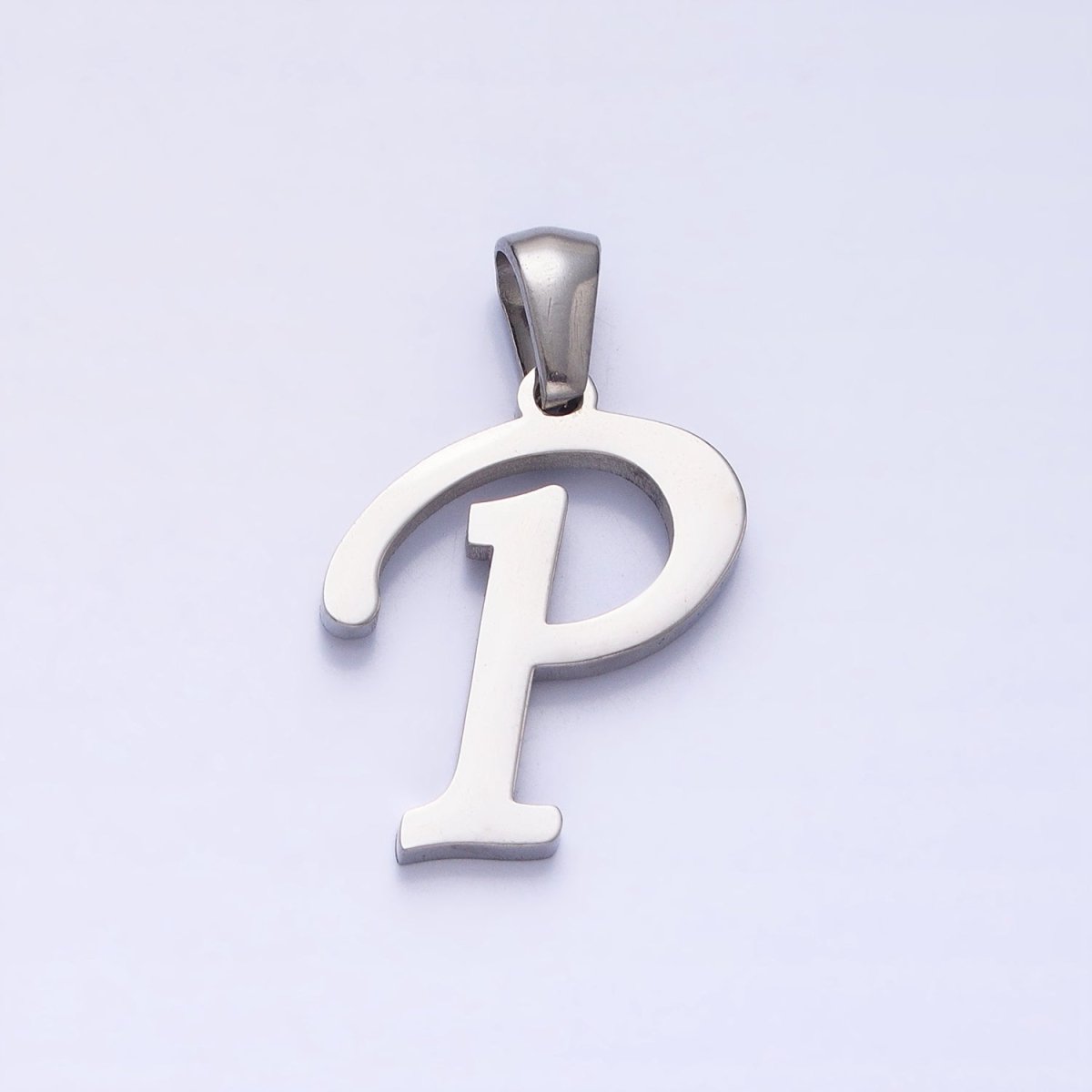 Stainless Steel Letter Charms, initial alphabet pendant DIY jewelry letter charms for personalized jewelry making AD175 - AD200 - DLUXCA