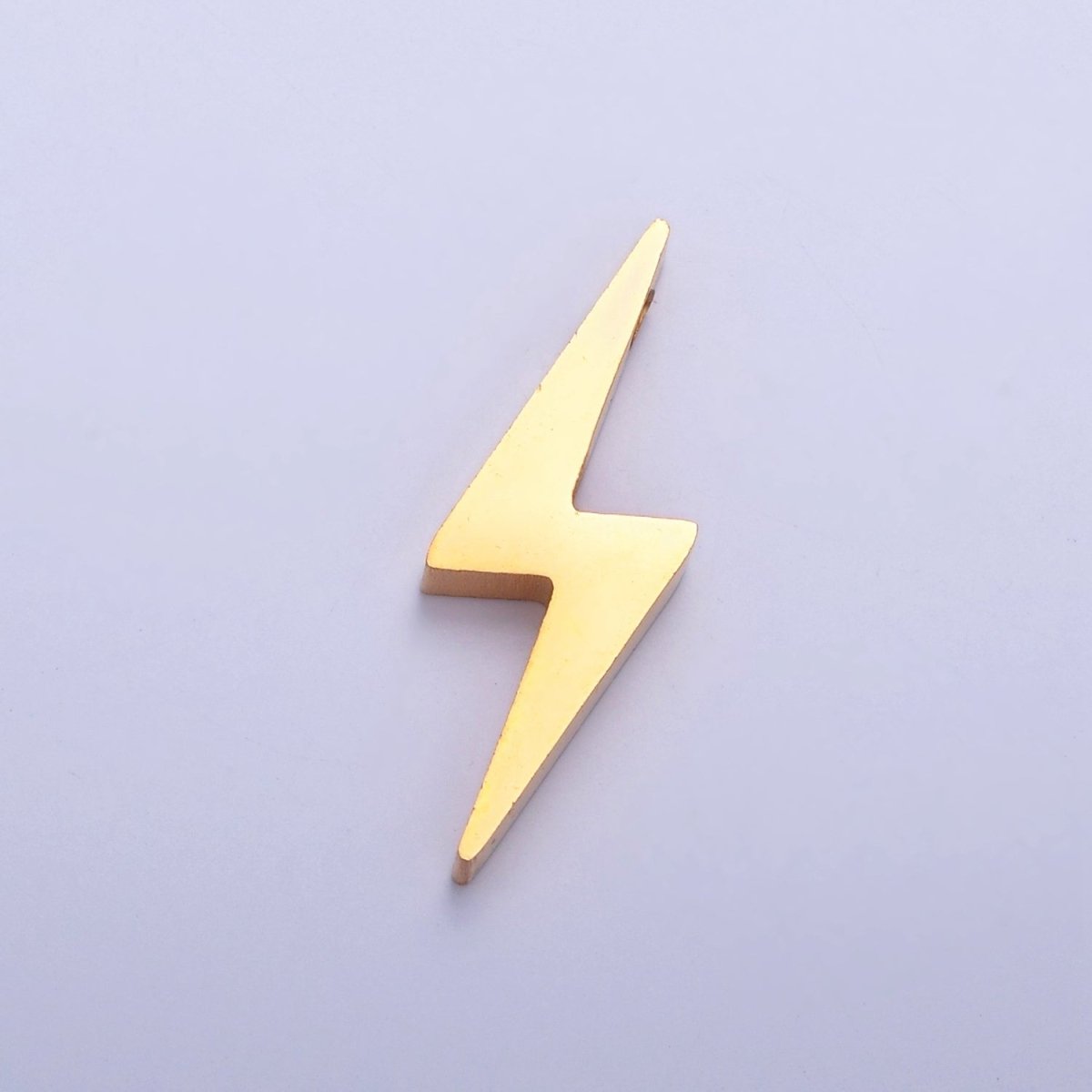 Stainless Steel Lightning Bolt Bead, Minimalist 23mmx8.3mm Thunderbolt Bead Jewelry Component For Jewelry Making W-837 W-838 - DLUXCA