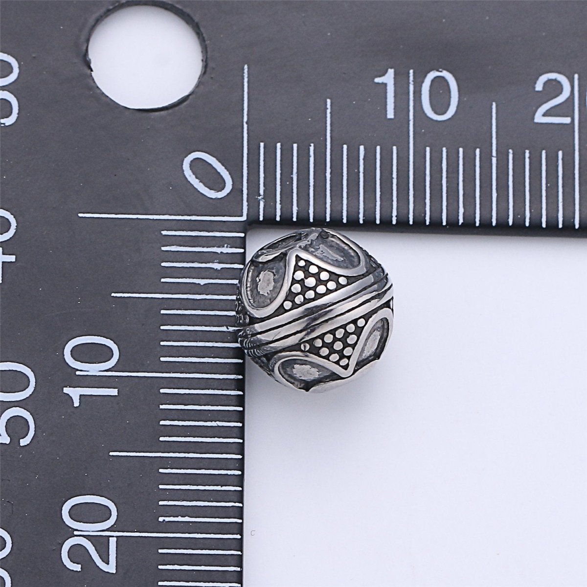 Stainless Steel Lotus Ball Charm Spacer Bead, for DIY Jewelry Making European Charms Beaded Bracelet, Bead Size 11x10mm B-431 - DLUXCA