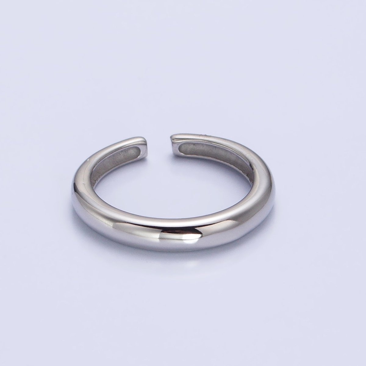 Stainless Steel Minimalist Thin Band Ring in Gold & Silver | O-1709~O-1716 - DLUXCA