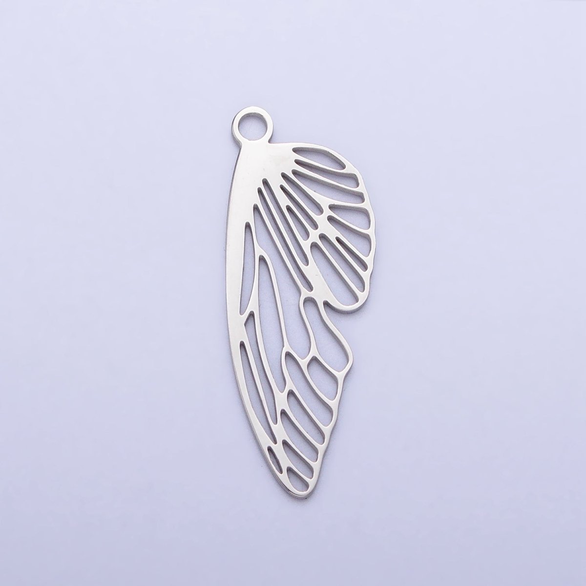 Stainless Steel Open Butterfly Mariposa Wings Open Charm in Gold & Silver | P-925 - DLUXCA