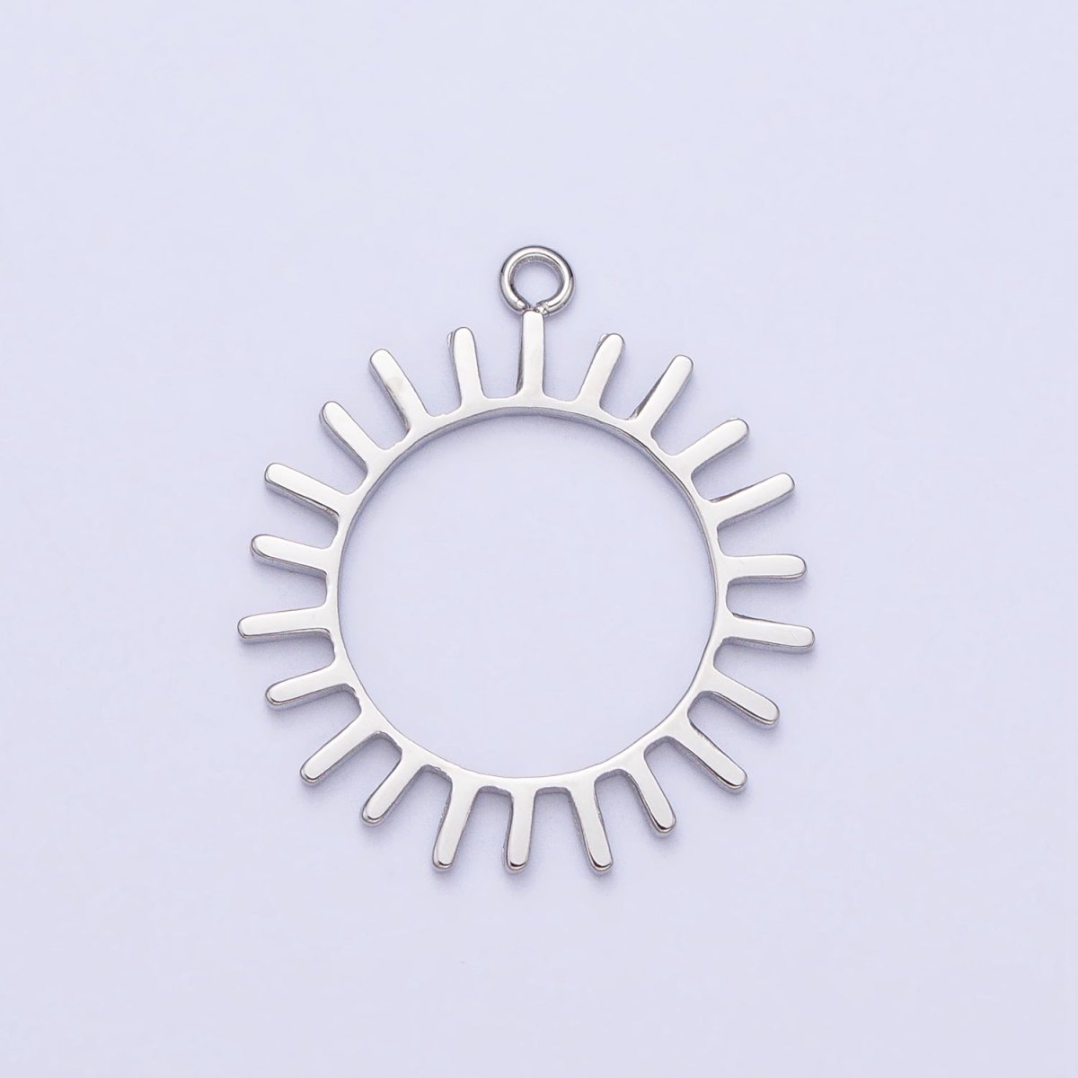 Stainless Steel Open Celestial Sun Geometric Add-On Charm in Gold & Silver | P-897 - DLUXCA