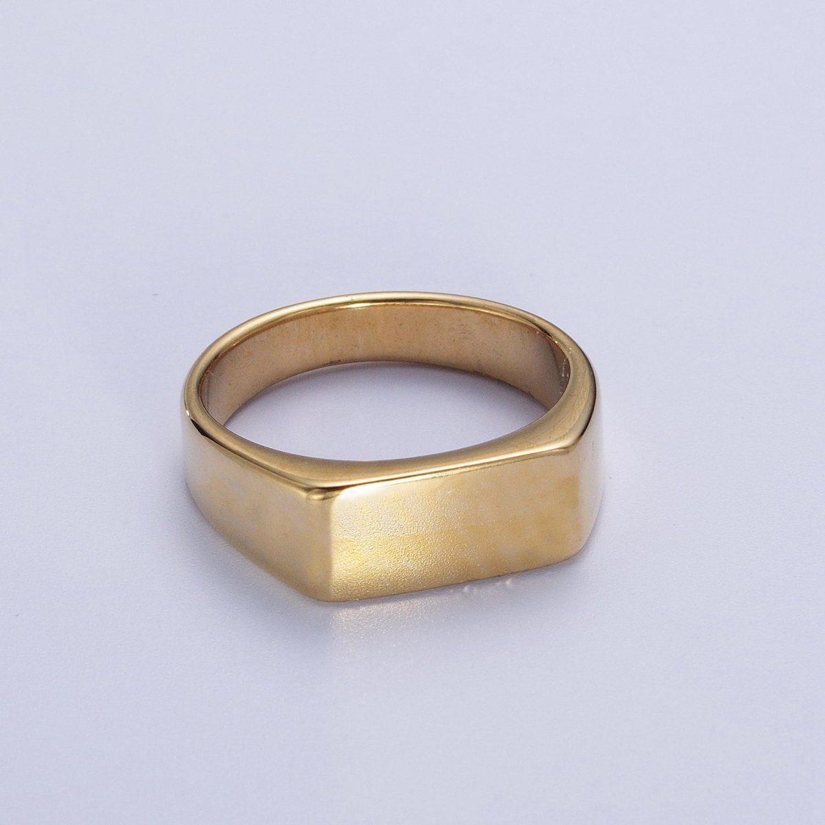Stainless Steel Rectangular Bar Minimalist Gold, Silver Ring | O2019 O2020 O2021 O2022 - DLUXCA