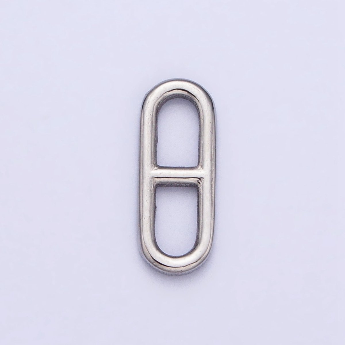 Stainless Steel Rectangular Oblong Mariner Anchor Link Charm in Gold & Silver | P-898 - DLUXCA