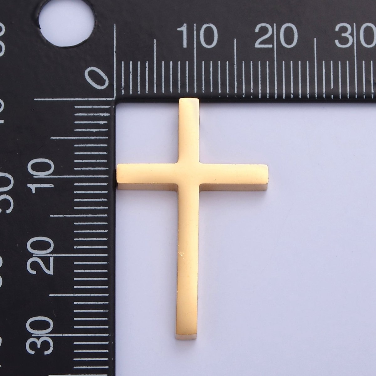 Stainless Steel Religious Cross For Jewelry Making, Silver & Gold Boys Bead For Necklace Making, W-841 W-842 - DLUXCA