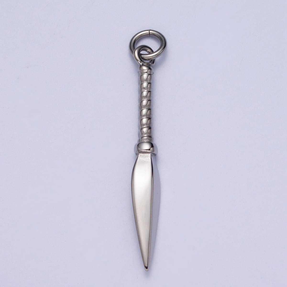 Stainless Steel Thin Weapon Knife Dagger Charm in Gold & Silver J-463 J-464 - DLUXCA