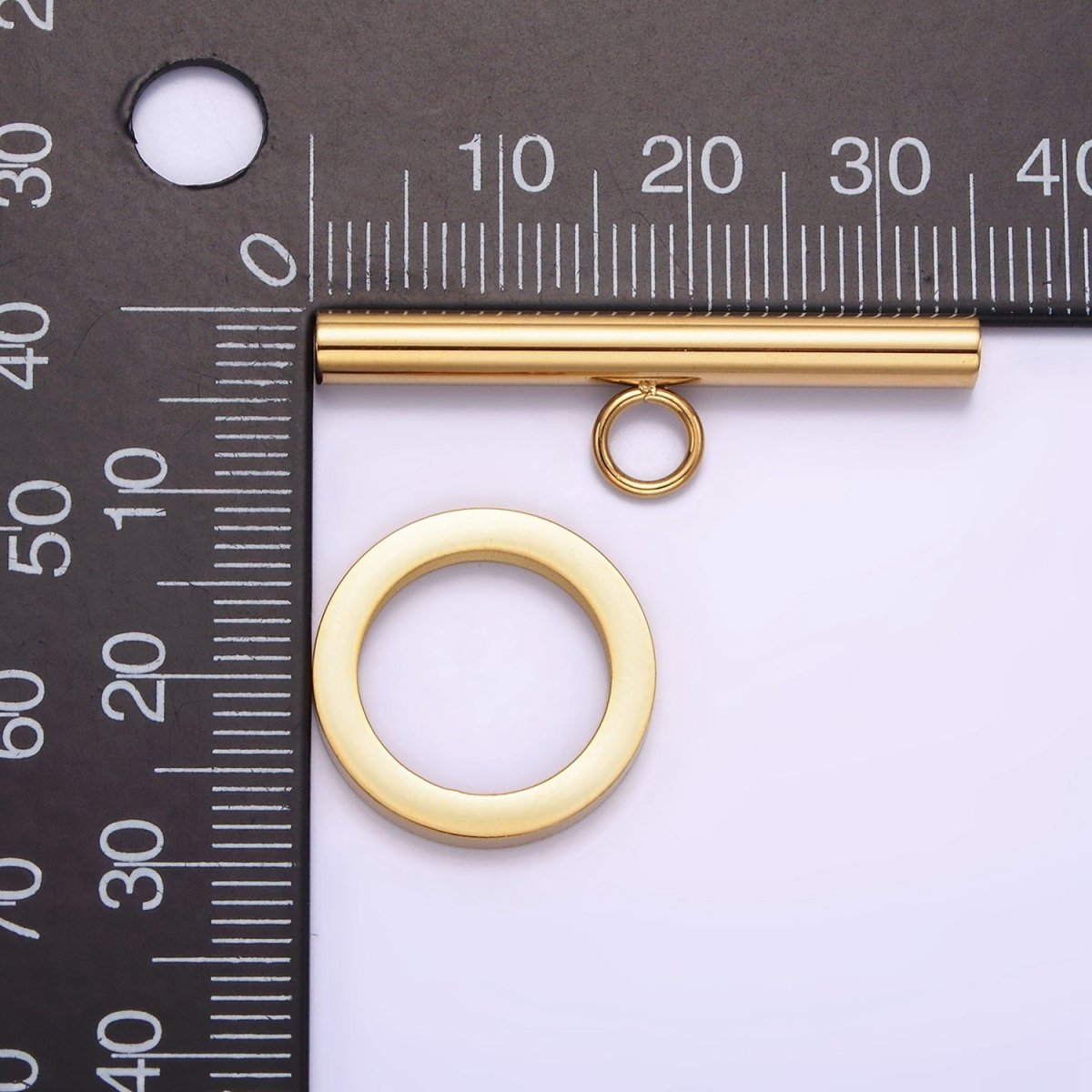 Stainless Steel Toggle Clasps Closure Minimalist Findings Supply in Gold & Silver | Z-484 Z-485 - DLUXCA