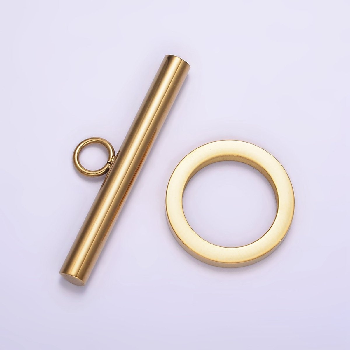 Stainless Steel Toggle Clasps Closure Minimalist Findings Supply in Gold & Silver | Z-484 Z-485 - DLUXCA