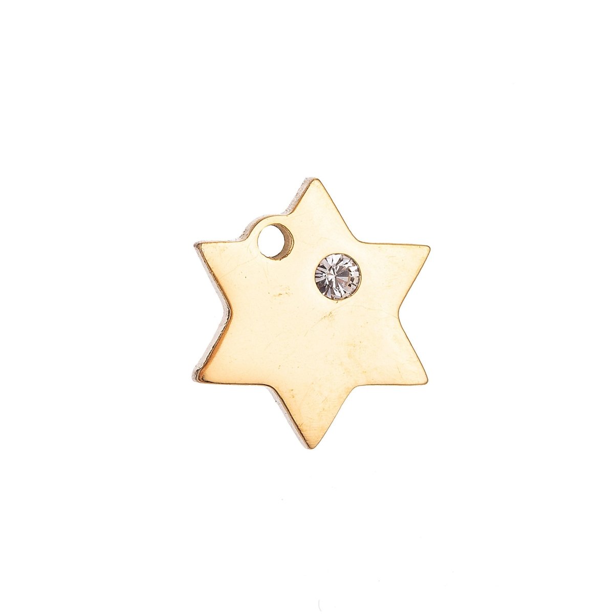 Star Pendant Personalized Stamping Blank Star Initial Charm 18k Gold Filled Stainless Steel Jewelry Supply Craft Wholesale Supplies E-629 - DLUXCA