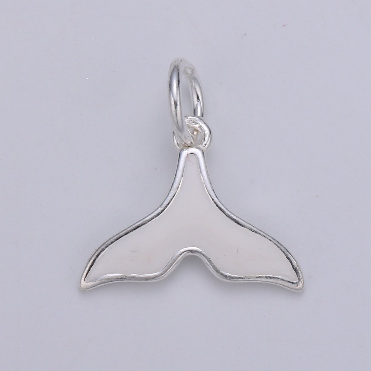 Sterling Silver Dolphin Fish Whale Tail Charm For Summer Ocean Jewelry Bracelet Necklace | SL-016 SL-017 - DLUXCA
