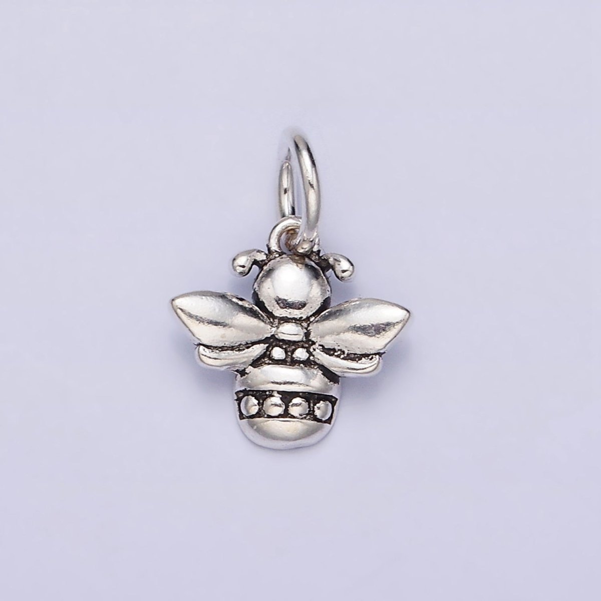 Sterling Silver S925 Queen Bumble Bee Dotted Charm | SL-272 - DLUXCA