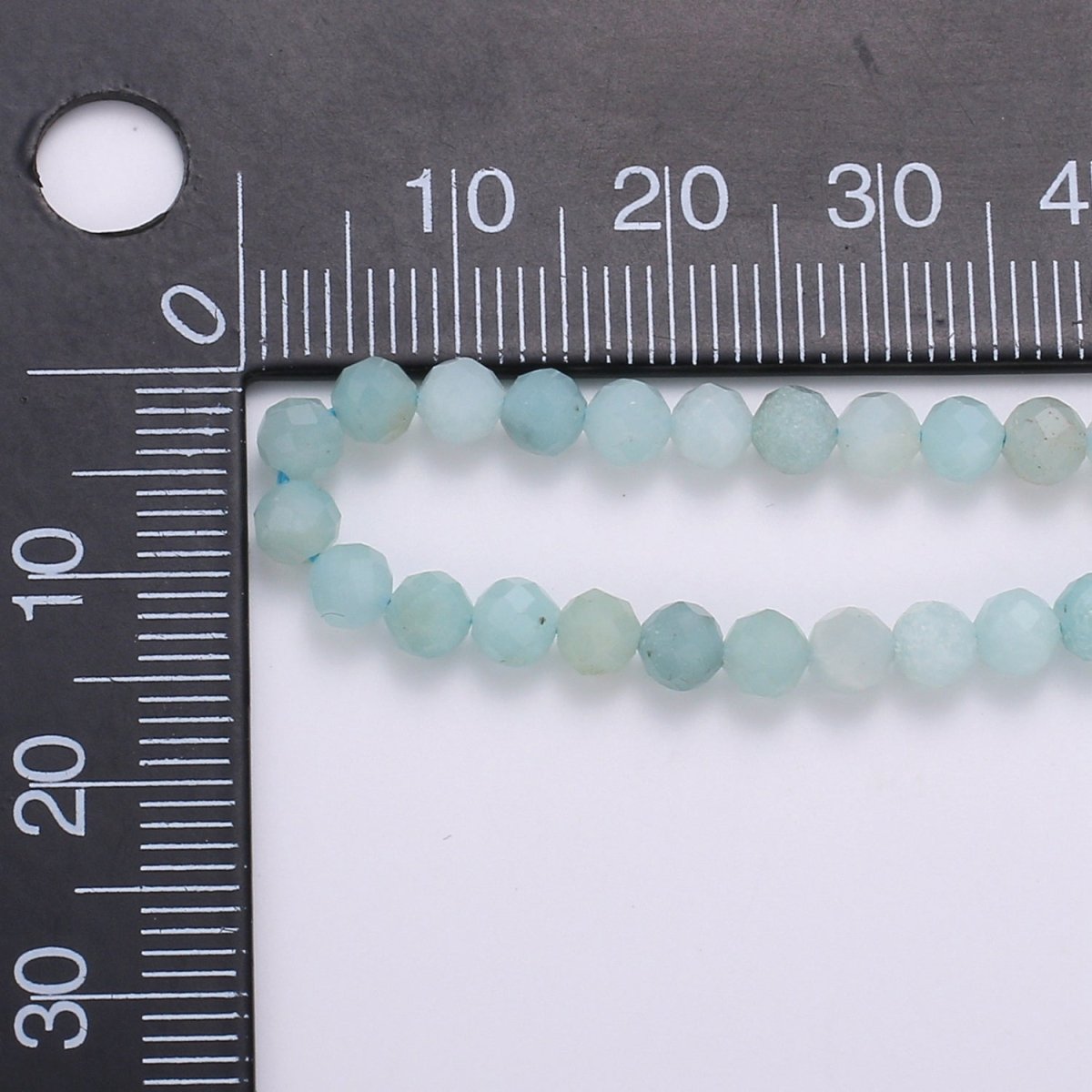 Stunning Amazonite Gemstone Tiny Dainty Bead Gold Necklace, Necklace For Women, Precious Stone Bead Necklace | WA-013 Clearance Pricing - DLUXCA