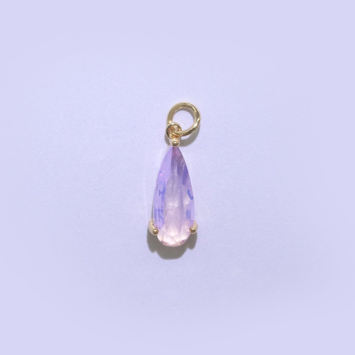 Tear Drop Pendant Arcylic Glass Dangle Charm for Necklace Earring Supply M-286-M-297 - DLUXCA
