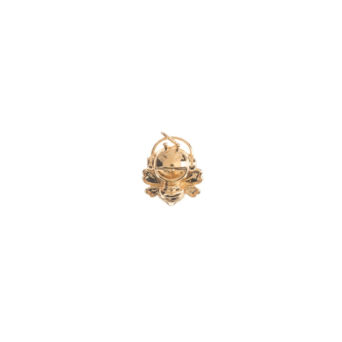 Teeny Tiny 18k Gold filled Bee Charm, Dainty Queen Bee Charm, Dainty Delicate Bee Pendant Jewelry, CL-C-222 - DLUXCA