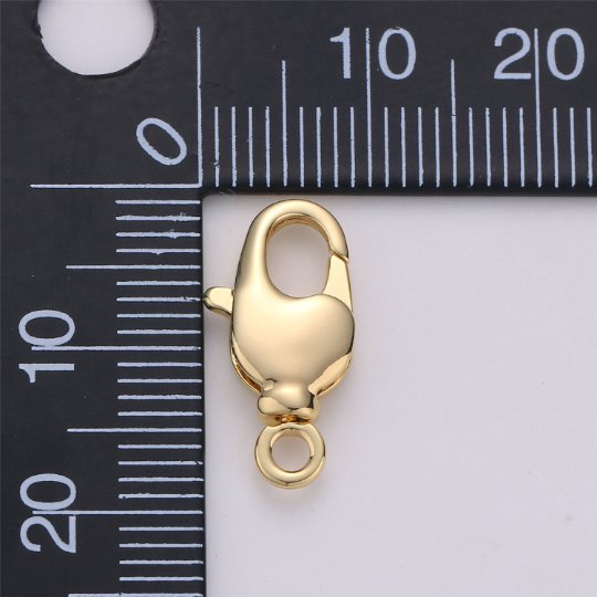 Thick 14k Gold Plated Lobster Claw Clasp Lobster Clasp for Bracelet, Necklace jewelry making supply lead,nickel,tarnish free K-342 L-082 - DLUXCA