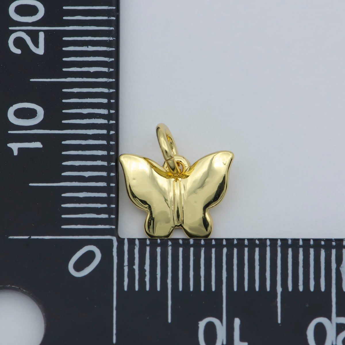 Tiny 14K Gold Filled Butterfly Pendant Gold Butterfly Charms for Bracelet, Earring, Necklace Charms for Jewelry Making Supply M-366 - DLUXCA