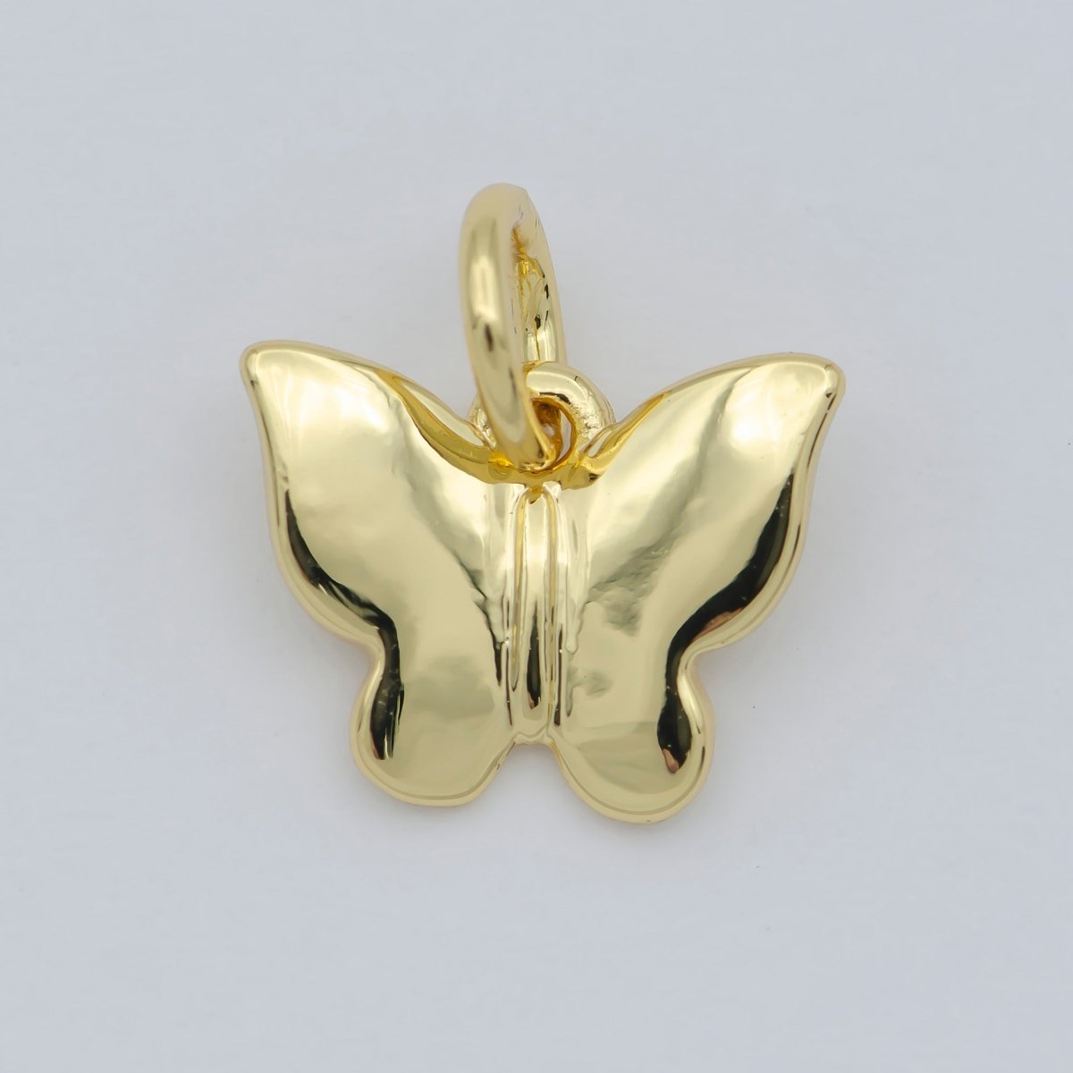 Tiny 14K Gold Filled Butterfly Pendant Gold Butterfly Charms for Bracelet, Earring, Necklace Charms for Jewelry Making Supply M-366 - DLUXCA