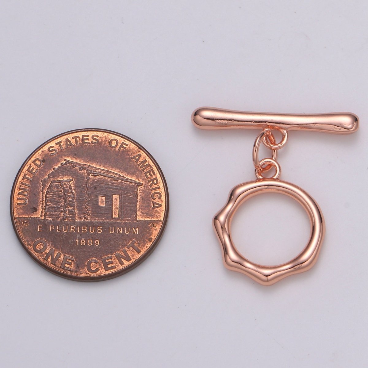 Toggle Clasp with jump ring chose color-Gold, Rose Gold Black, Silver OT Clasp for Jewelry Making Supply L-305~L-308 - DLUXCA