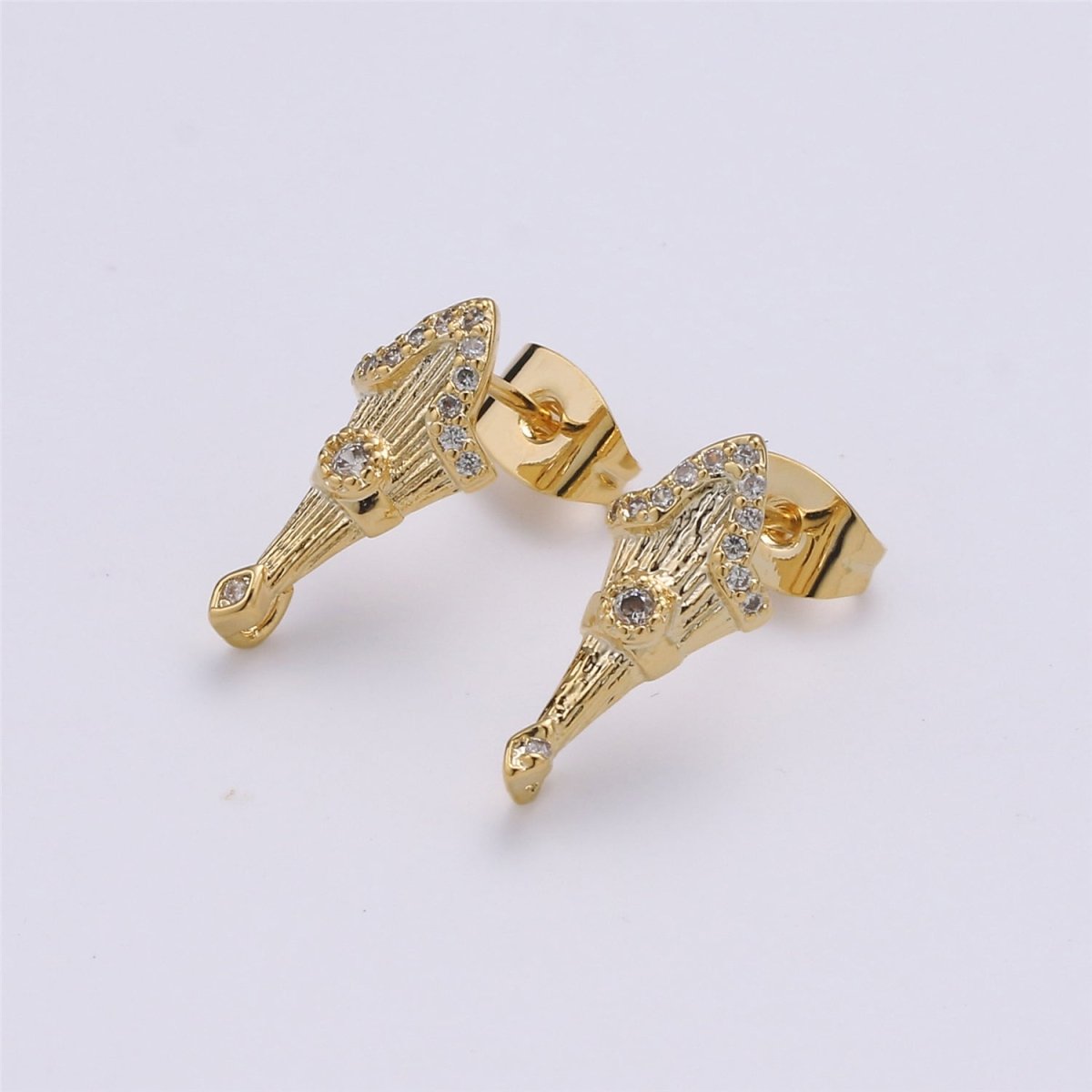 Tulip Gold Filled Studs Earrings K-488 - DLUXCA