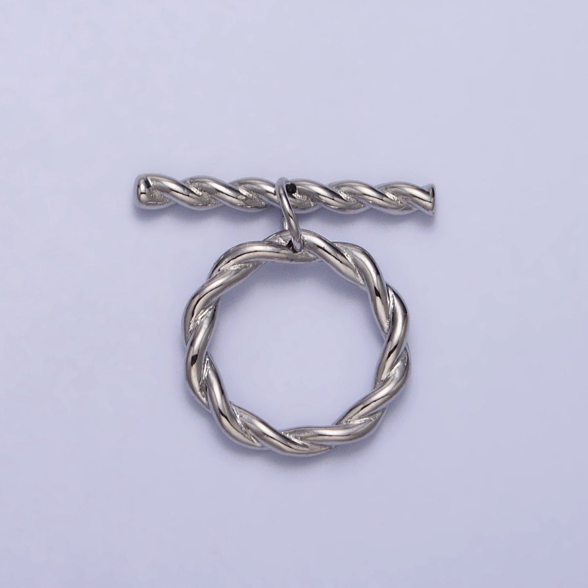 Twisted Rope Toggle Clasps Jewelry Closure Supply in Gold & Silver | Z-055 Z-056 - DLUXCA