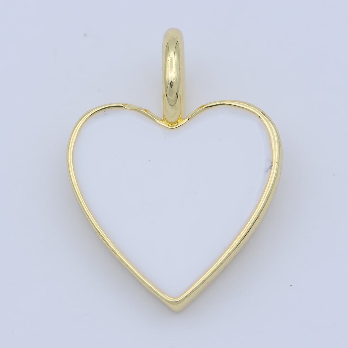 Various Color Enamel Heart Shape Gold Filled Pendants - J-888~J-895 - DLUXCA
